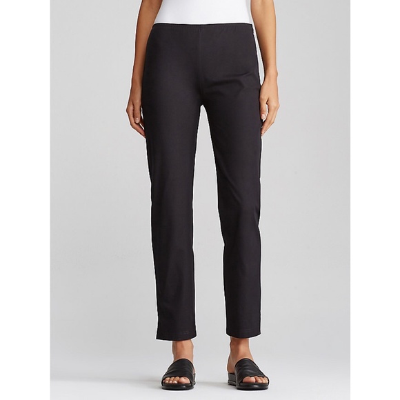 eileen fisher organic cotton slim pant